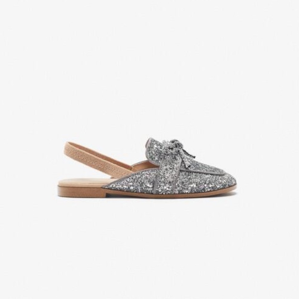 Zara girls glittery sling backs